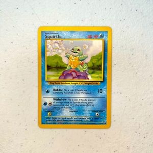 Vintage Squirtle Pokémon Card Gamefreak Wizards 1999